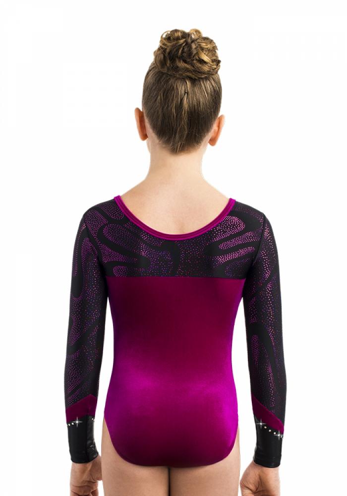 ERVY Turnanzug Samt ELINA von hinten