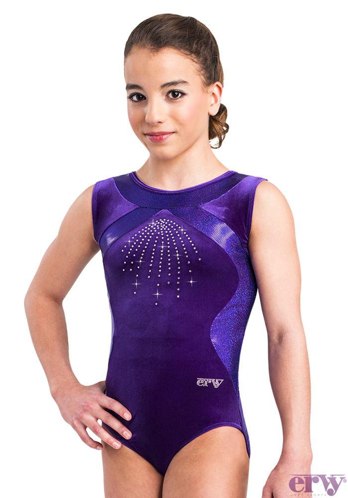 ERVY Turnanzug Samt ORFEA von vorne