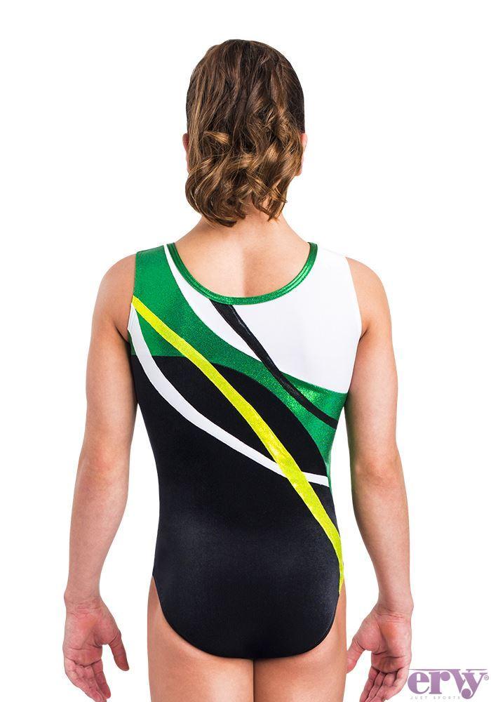 ERVY Turnanzug Samt CORA von hinten